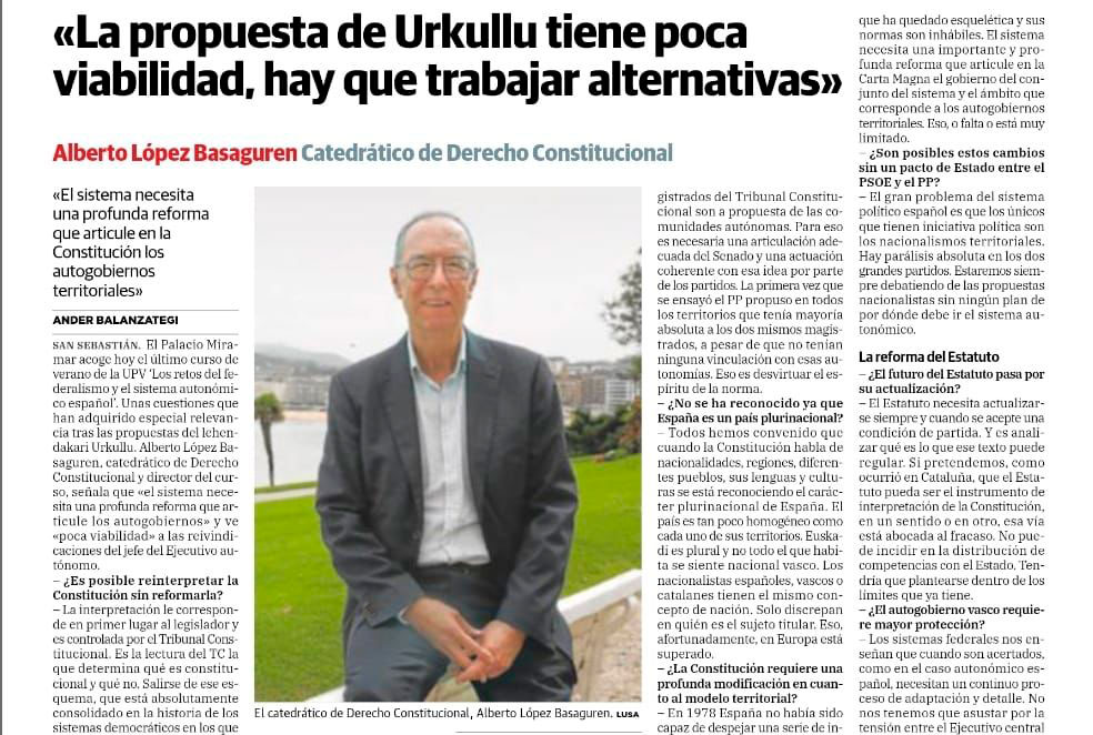 Los retos del federalismo y el sistema autonómico español